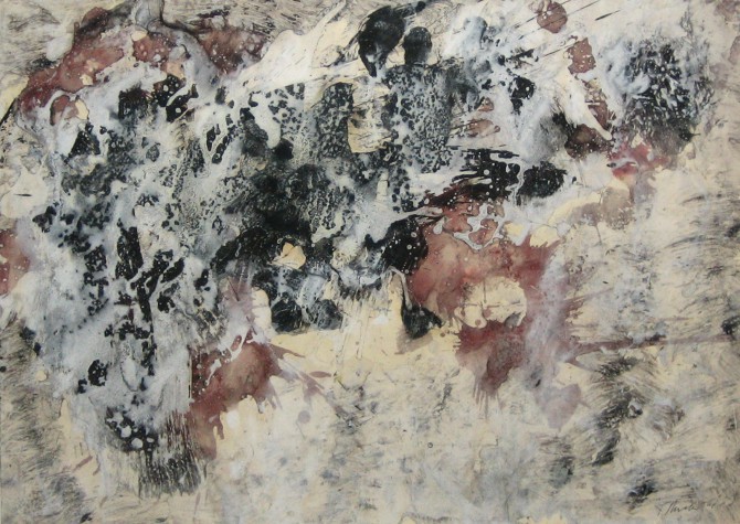 o.T., 1961, Gouache, 49,5 x 69,5 cm