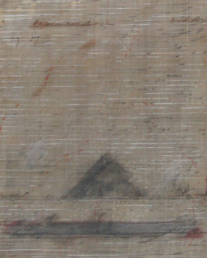 K.F. Dahmen - Preinersdorf, 1999, Mischtechnik-Papier, 33,5 x 24,5 cm