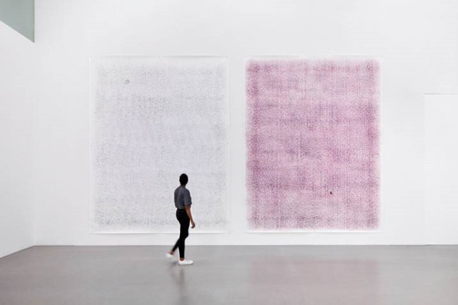 EXIT I -II, 2016, 2019, Ausstellungsansicht ZERO WASTE, Museum der Bildenden Künste Leipzig, 2020, Foto- Roman Häbler