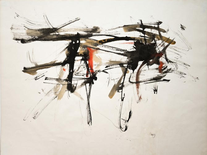 Brüning,O.T., 1959, MT, Papier, 43 x 57 cm