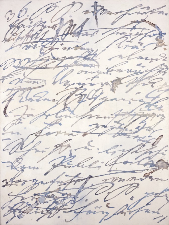 Laszlo Lakner - Schopenhauer Notizen - 1976 - Öl-Leinwand_200x150cm
