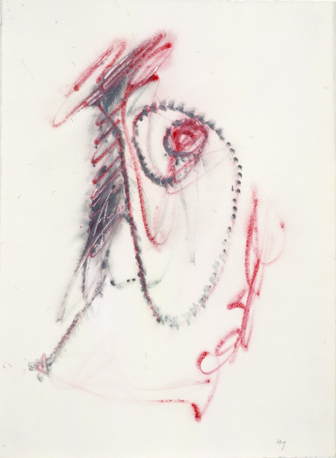 Michaux_oT_1970_AquarellAcrylPapier_38x28cm