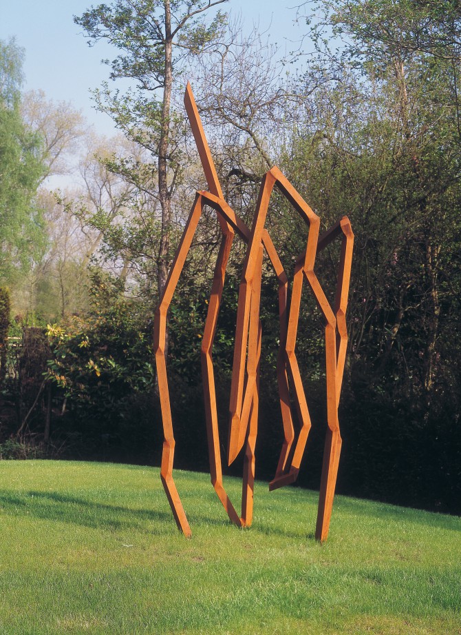 Schad_MERLAK, 2004, Vierkantstahl60mm,330x120x105cm